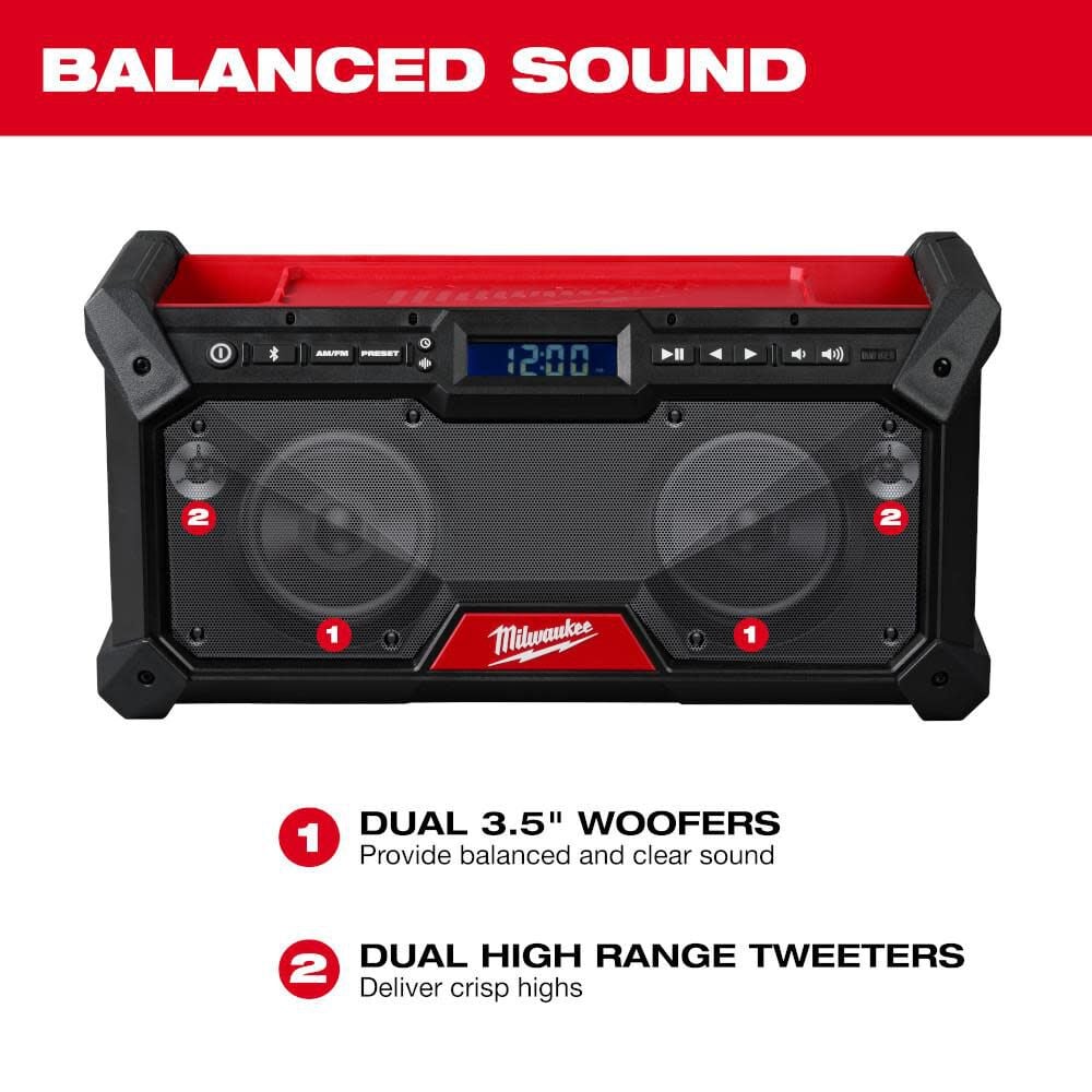 Milwaukee M18 Bluetooth Jobsite Radio - Reconditioned (Bare Tool), large image number 3