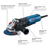 Bosch 5 Inch Angle Grinder with Lock-On Paddle Switch, small image number 3