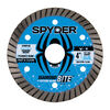 Spyder 4 Inch Wet/Dry Turbo Rim Diamond Blade for Angle Grinders, 7/8 Inch Arbor, small image number 1