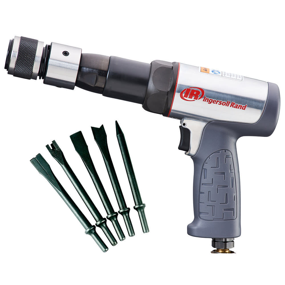 Ingersoll Rand Long Barrel Air Hammer and 5-Piece Chisel Set, large image number 2