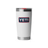 YETI Rambler 20 Oz Tumbler with Magslider Lid White with Patriotic Badge, small image number 1