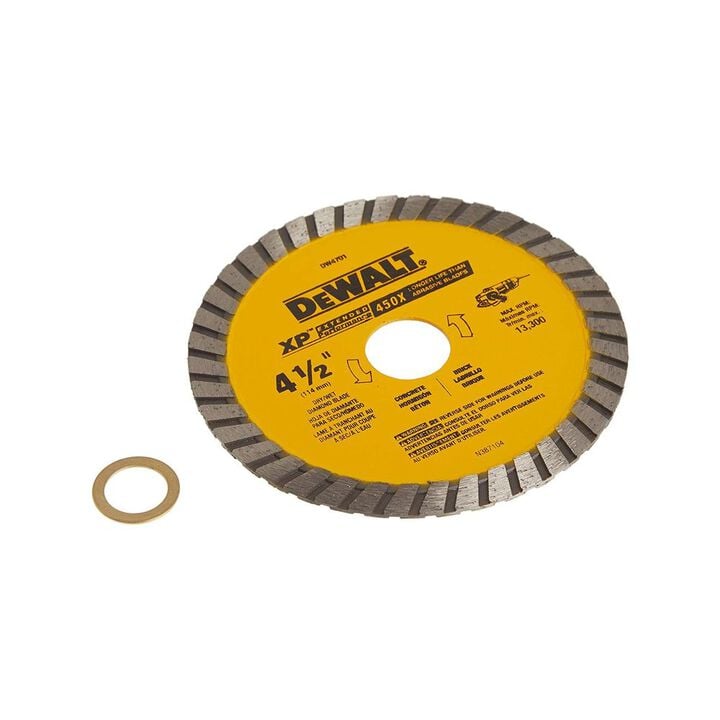 DEWALT 4 1/2 Inch XP Industrial Turbo Rim Diamond Blade for Stone and Masonry, large image number 3