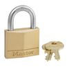Master Lock 1-9/16 In. (40mm) Wide Solid Brass Body Padlock, small