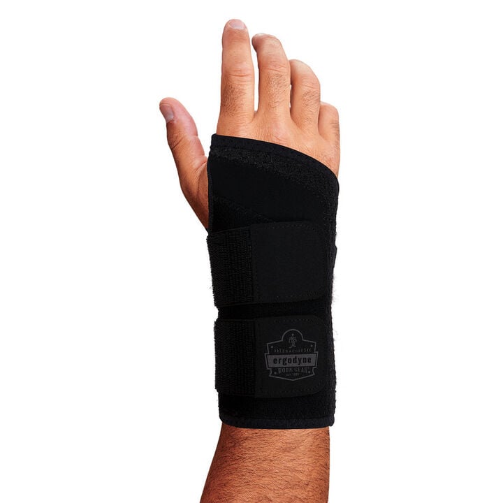 Ergodyne ProFlex 4015 Large Right Black Wrist Brace Support Double Strap