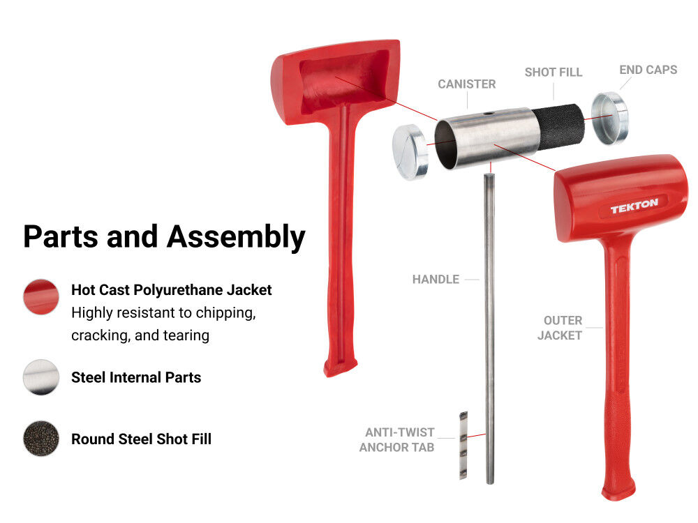 Tekton 182 oz Dead Blow Sledge Hammer, large image number 5