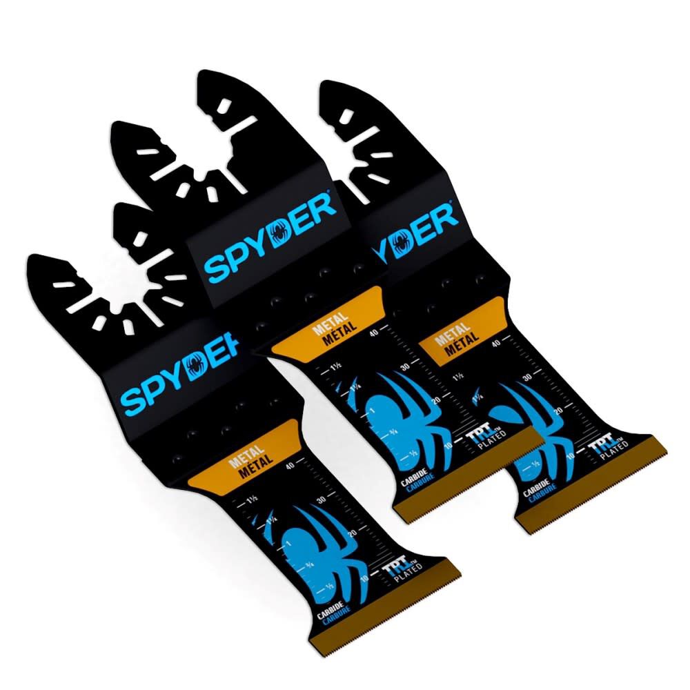 Spyder Oscillating Tool Blade, 1.35 Inch x 1.75 Inch, Carbide Teeth, 3 Pieces, large image number 1