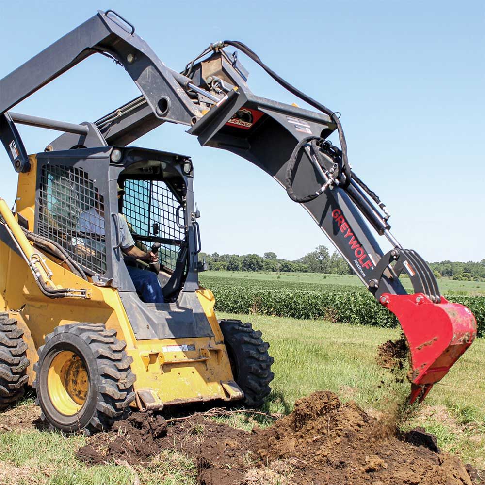 GreyWolf Attachments 12 Inch Skid Steer Backhoe Attachment, large image number 9