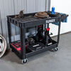 Sunex Large Heavy-Duty 2-Shelf Utility Cart Black, small image number 5
