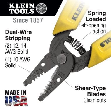 Klein Tools Dual-Wire Stripper/Cutter, large image number 1