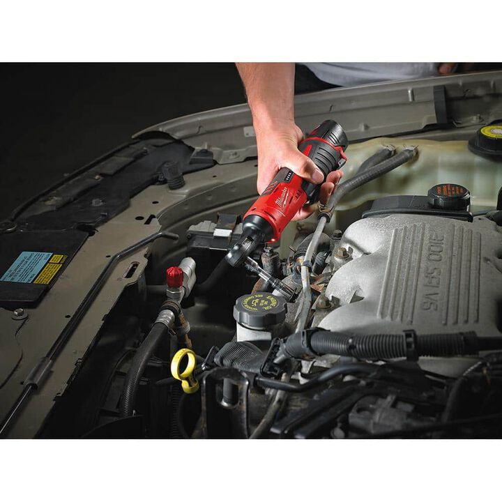 Milwaukee M12 Stubby 3/8 Inch Impact Wrench Kit and 3/8 Inch Ratchet Bundle, large image number 14