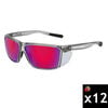 MCR Safety Swagger SR2L Safety Glasses Red Mirror Crystal Gray Frame 12 Pieces, small image number 1