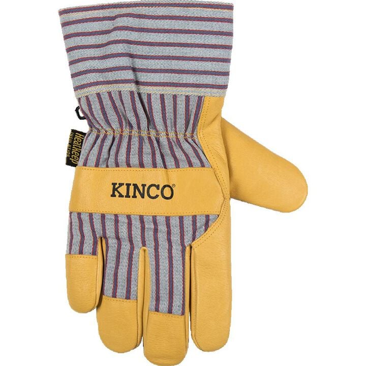 Kinco 1927 Lined Premium Grain Pigskin Palm Gloves with Safety Cuff Medium 12 Pack, large image number 3