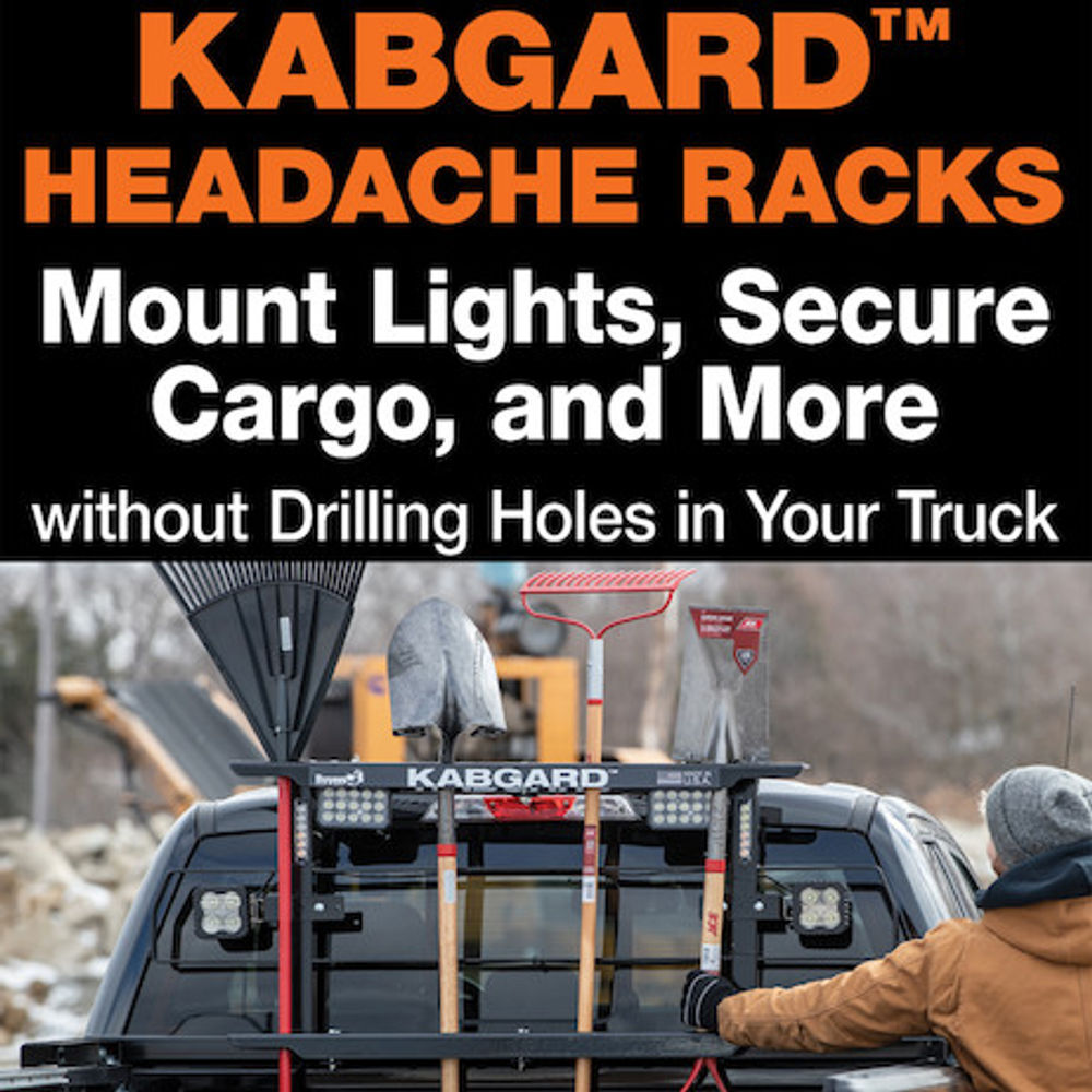 Buyers Products Company 71 Inch KabgardHeavy-Duty Steel Pickup Truck Headache Rack Bundle with Standard Mounting Brackets, large image number 3