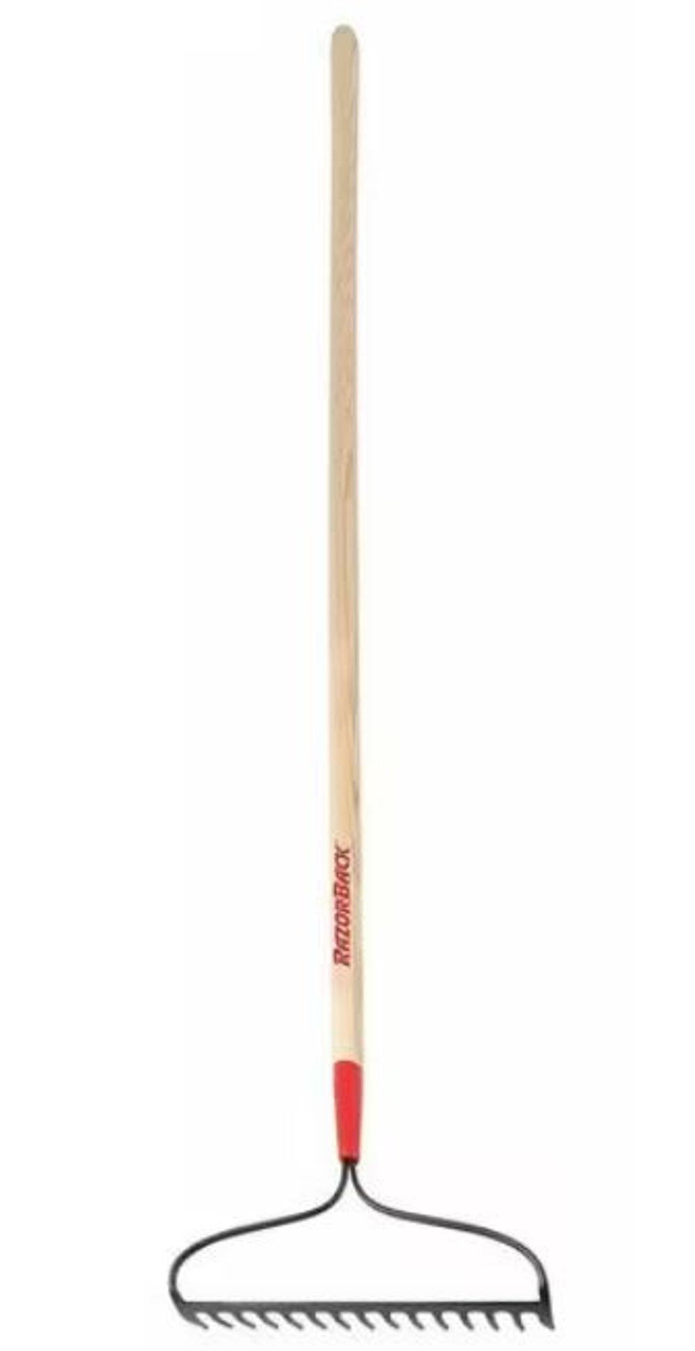 Razorback 16 Inch 15 Tine Bow Head Rake with 66 Inch Wood Handle, large image number 1