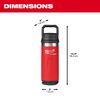 Milwaukee PACKOUT 18oz Insulated Bottle with Chug Lid - Red, small image number 3