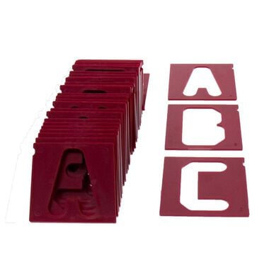 Milescraft Vertical Letters 2.5in 34pc