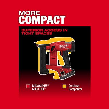 Milwaukee M18 FUEL 18 Gauge 1/4 in. Narrow Crown Stapler (Bare Tool), large image number 6