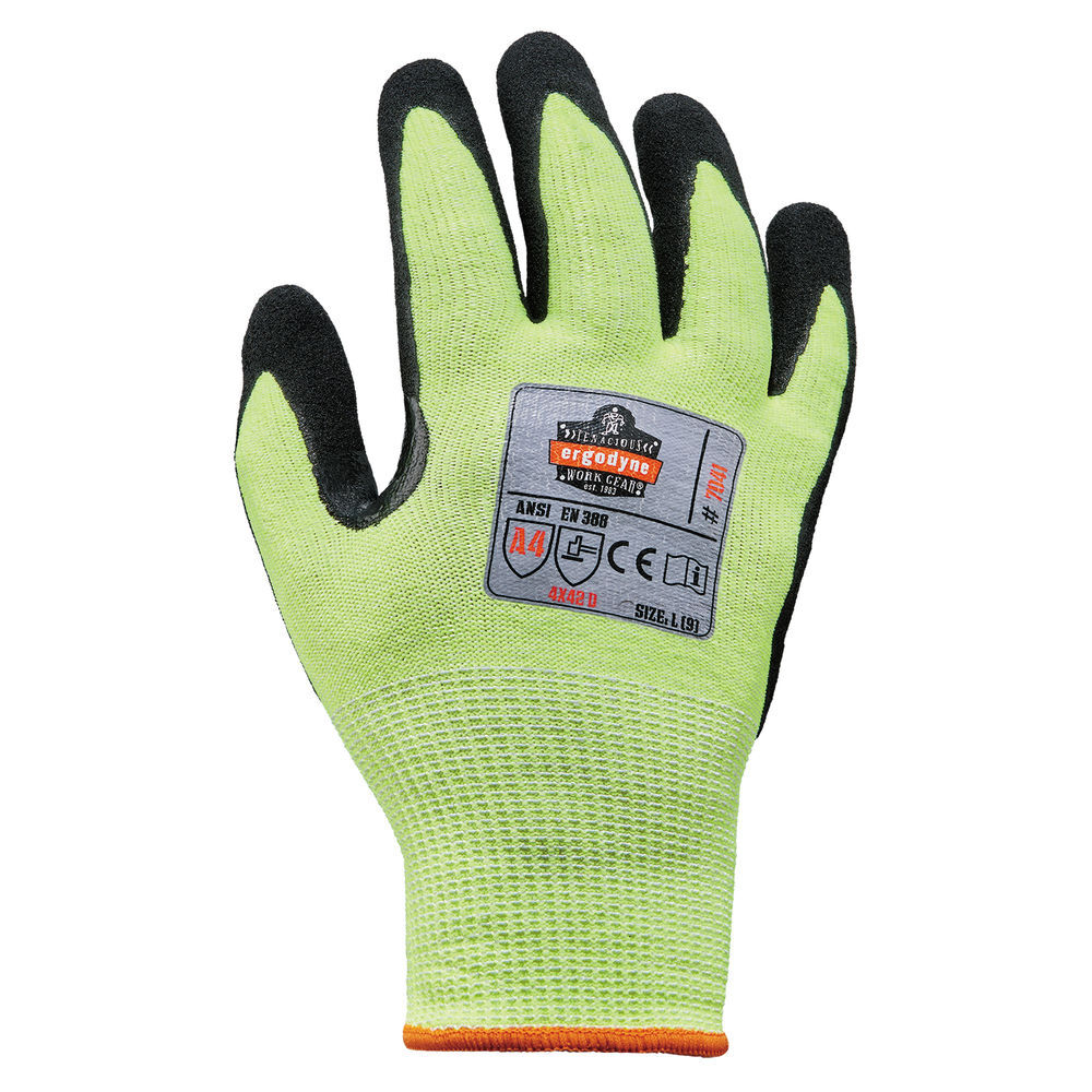 Ergodyne 7041 Certified Nitrile Coated Cut-Resistant Gloves XS Lime, large image number 7