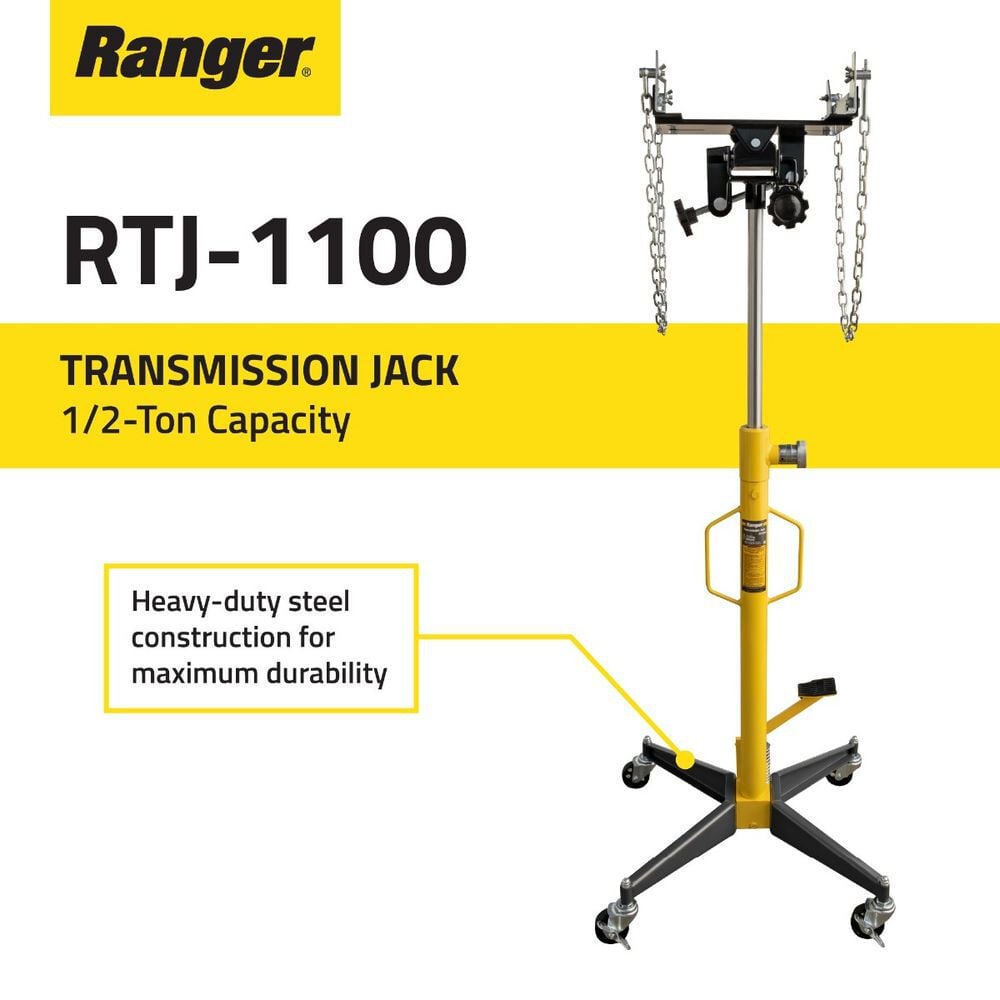 Ranger RTJ-1100 1/2-Ton Capacity Transmission Jack, large image number 3