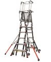 Little Giant Safety Compact Cage Model 6 Ft. to 10 Ft. IAA FG with Side Tip Wheels and Ratchet Levelers, small