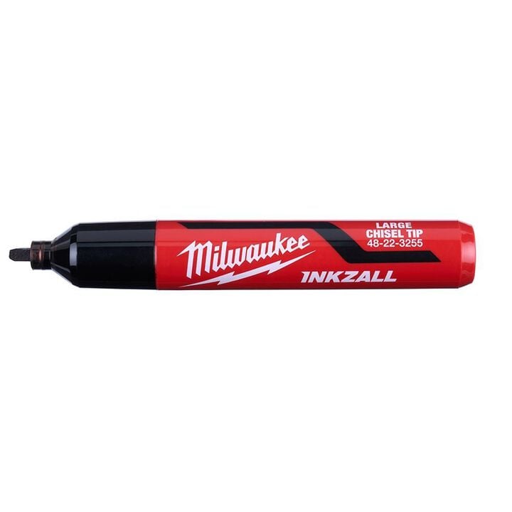 Milwaukee INKZALL 3PC Large Chisel Tip Black Marker, large image number 2