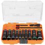 Klein Tools SAE/Metric Flip Socket Set 13pc