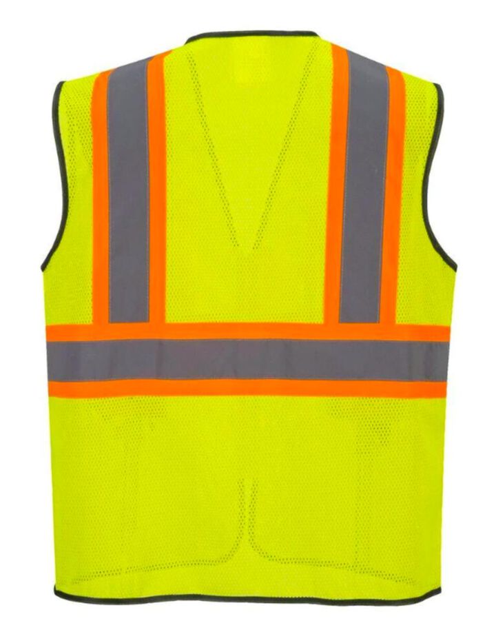 Portwest Yellow Frisco Contrast Hi-Vis Vest - Small, large image number 1