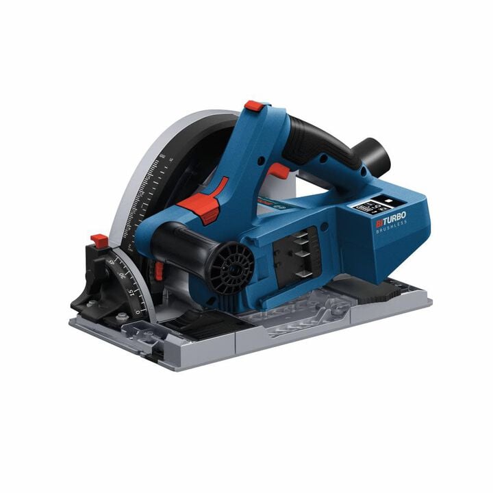 Bosch PROFACTOR 18V 5-1/2 Inch Cordless Track Saw, CORE18V 4.0Ah Starter Kit, and 63 Inch Track and Connector Kit, large image number 8