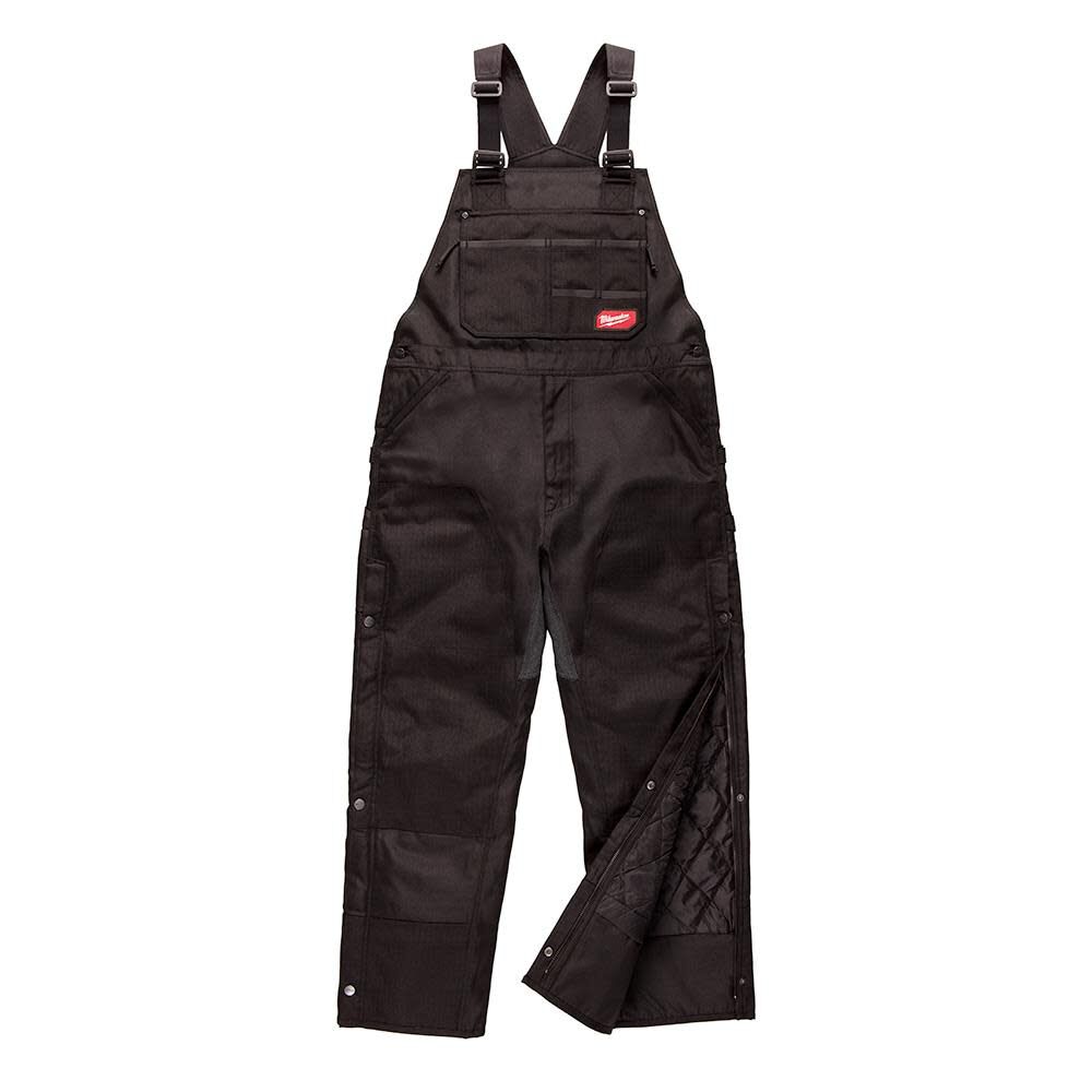 Unlined bibs store zip to thigh
