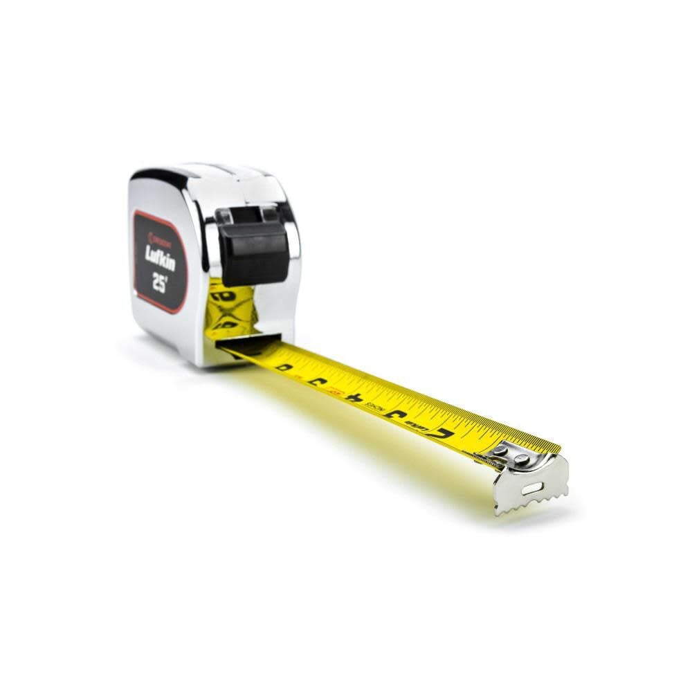 Crescent Lufkin Tape Measure Chrome Case Yellow Clad 1in x 16', large image number 8