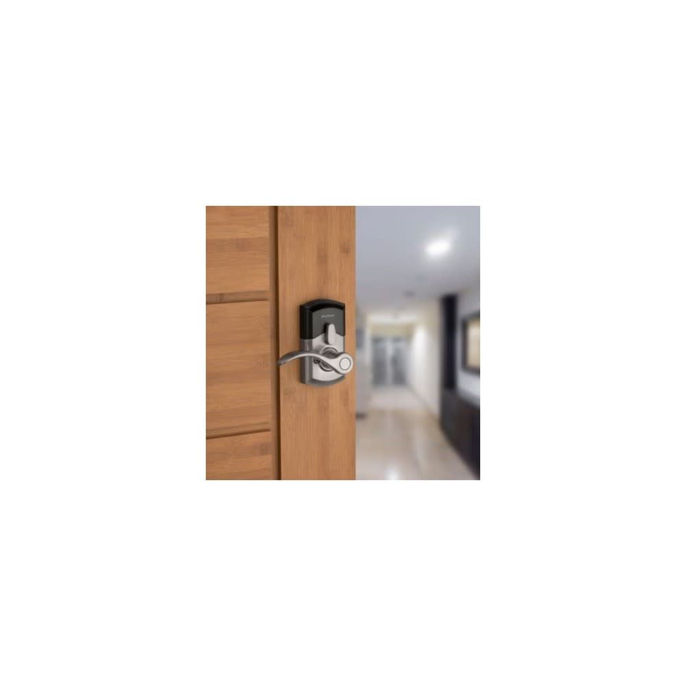 Kwikset SmartKey Pembroke Door Lever SmartCode 955 Satin Nickel, large image number 9