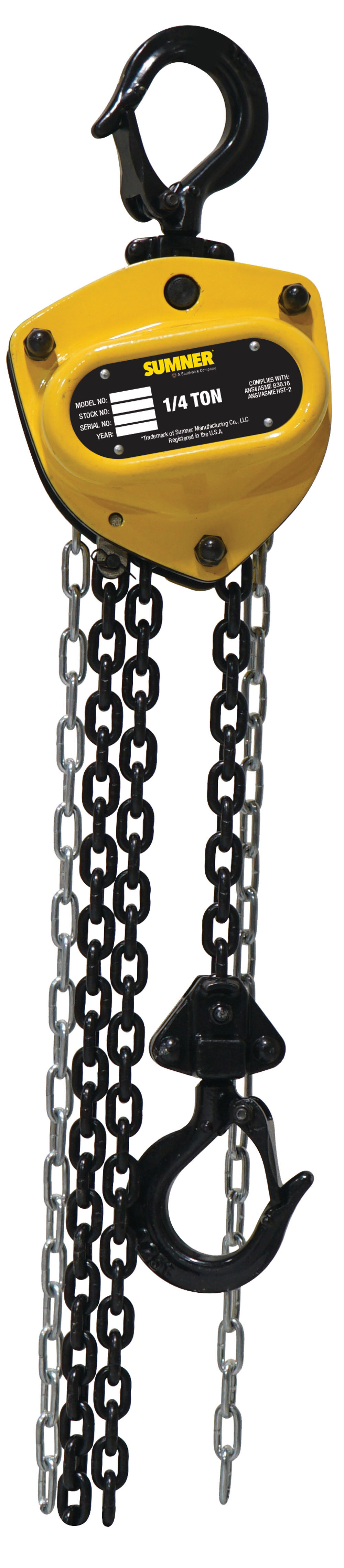 Sumner PCB025C10 1/4 Ton Chain Hoist 10 Ft., large image number 2