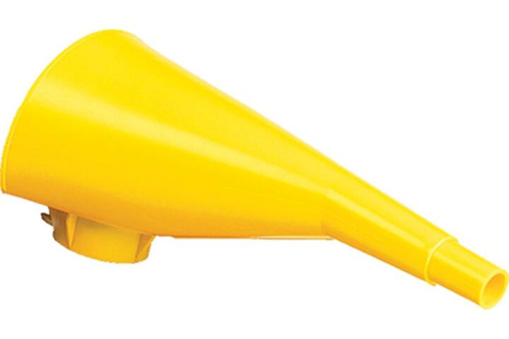 Eagle Manufacturing 12 Inch Height Yellow Polyethylene Funnel for Type I Safety Cans