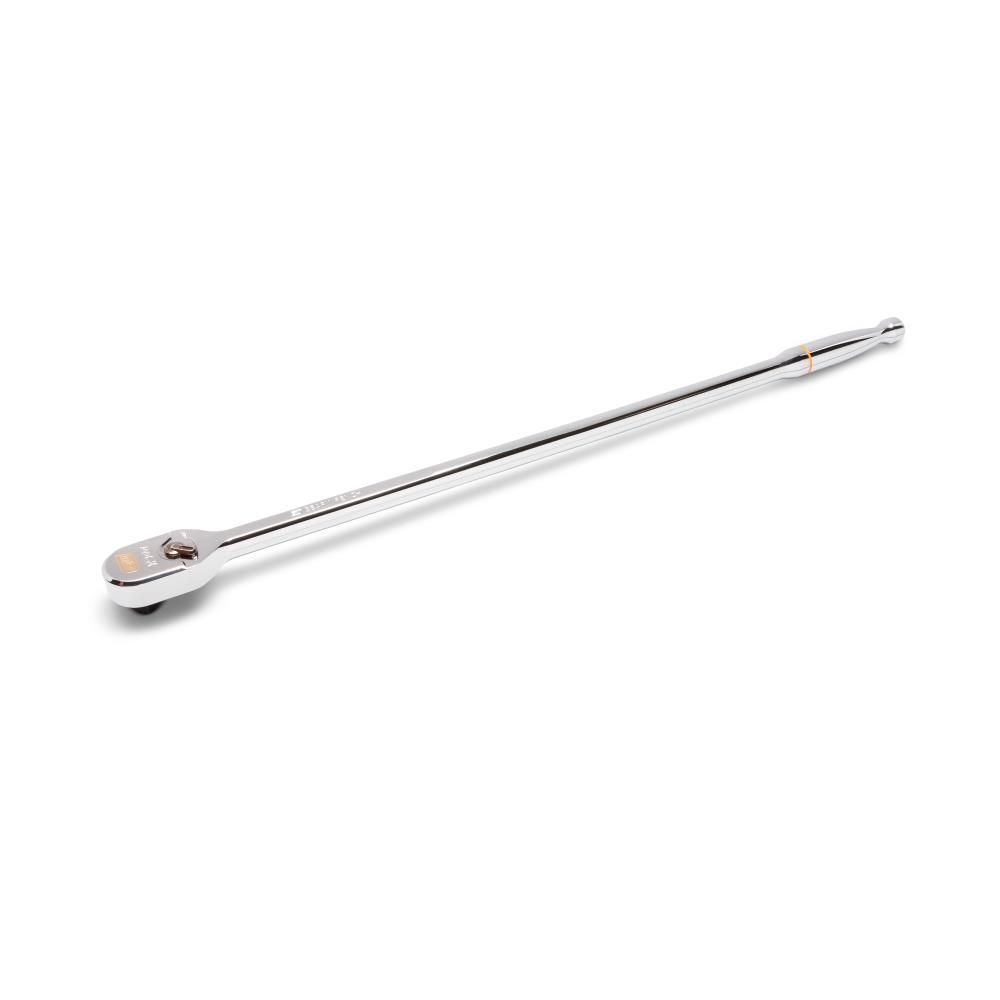 GEARWRENCH 120XP 1/2 Inch Drive Full Polish Chrome Extra Long Handle Teardrop Ratchet, large image number 5