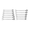 GEARWRENCH Ratcheting Wrench Set with Wrench Roll 90 Tooth 12 Point Metric Reversible 12pc, small image number 1