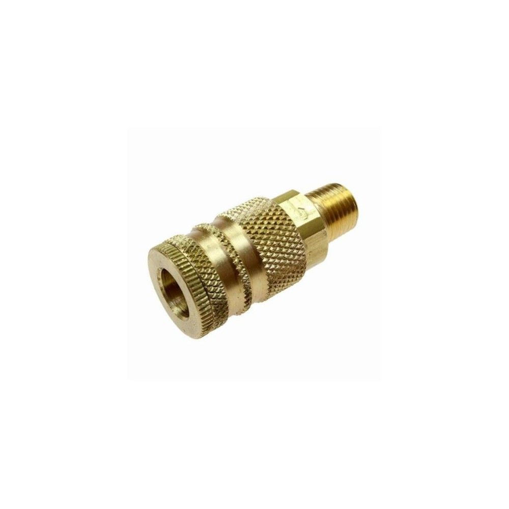 Coilhose 1/4in MNPT Brass Industrial Hose Coupler, large image number 1