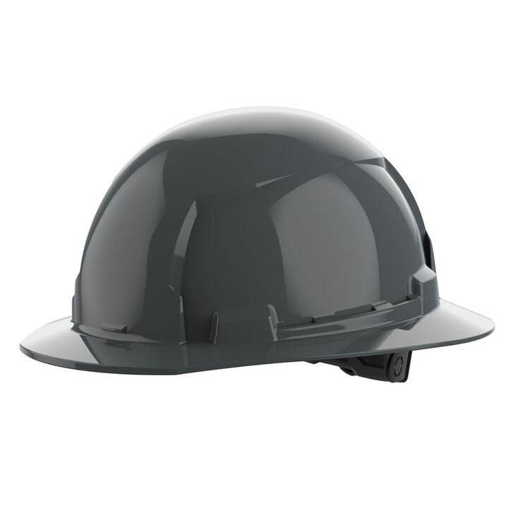 Milwaukee Gray Full Brim Hard Hat with 6pt Ratcheting Suspension Type 1 Class E