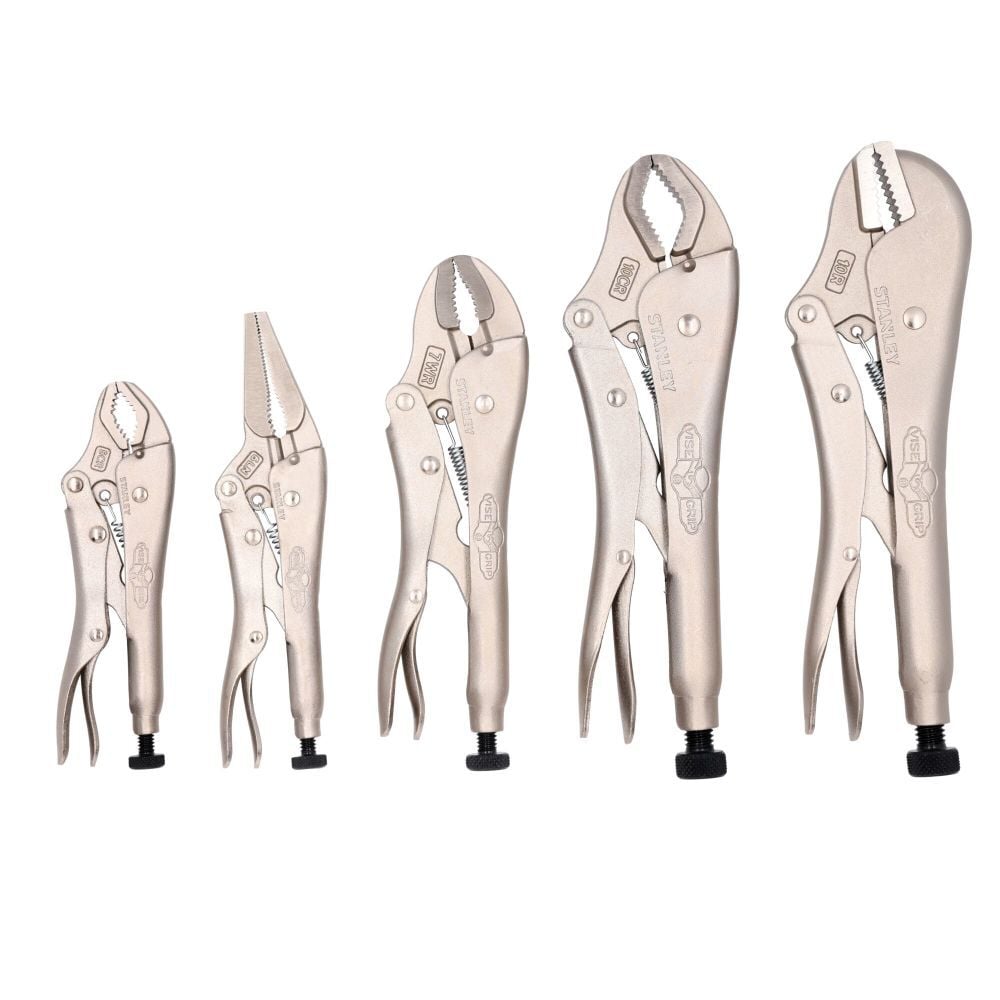 Stanley Assorted Locking Pliers Set with Bag 5 Pieces, large image number 1