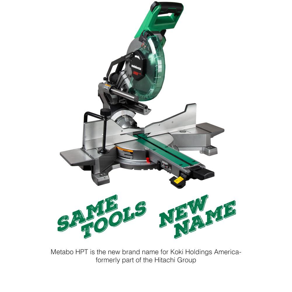 Metabo HPT 10in Sliding Dual Compound Miter Saw with Laser