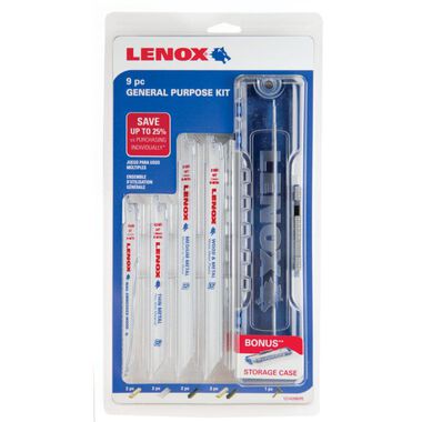 Lenox 9-Pack Bi-Metal Reciprocating Saw Blade Set, large image number 0