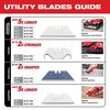 Milwaukee 75-Piece General Purpose Utility Blades with Dispenser, small