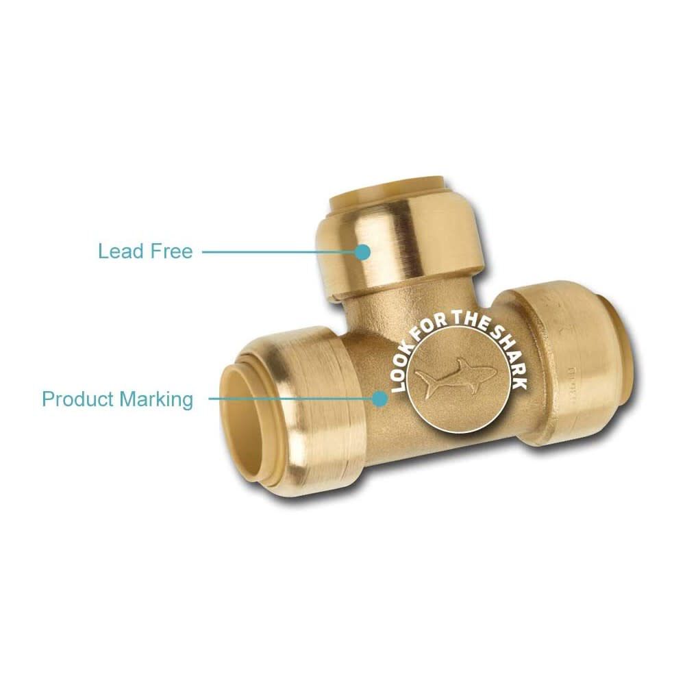 Sharkbite 1/2in x 3/4in MHT Brass Washing Machine Outlet Box 24763