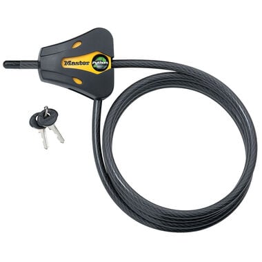 Master Lock Python Locking Cable 5/16 x 72in Yellow & Black