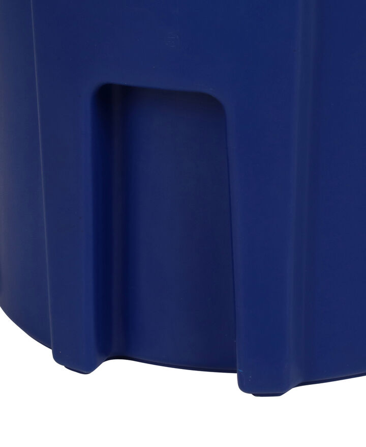 Toter 44 Gallon Round Trash Can with Lift Handle Blue, large image number 1