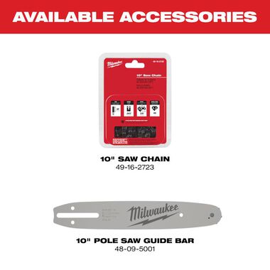 Milwaukee M18 FUEL 10inch Pole Saw (Bare Tool) with QUIK-LOK, large image number 13