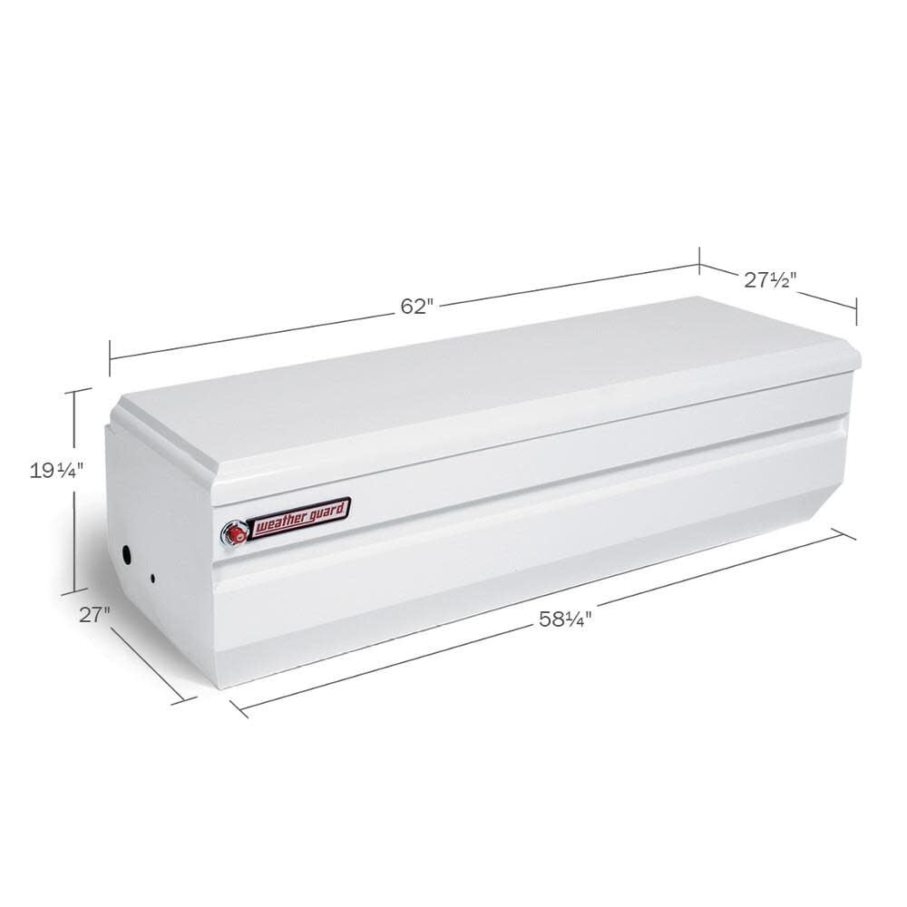 Weather Guard 62-in x 27-in x 19.25-in White Steel Universal