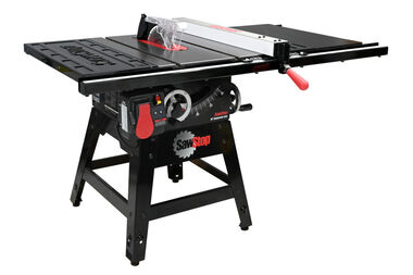 Sawstop Contractor Saw 1.75HP with 30 Inch Premium T-Style Fence & Rail Kit