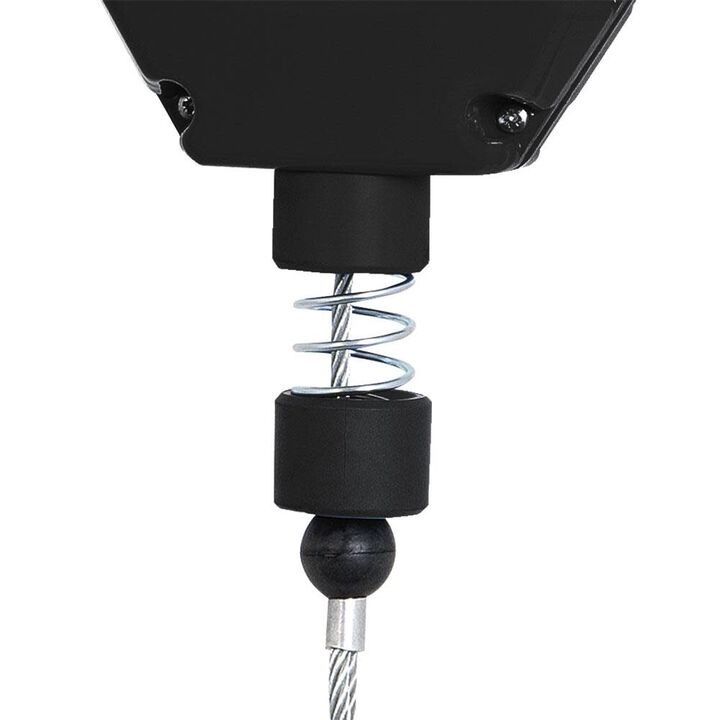 Peakworks Self-Retracting Lifeline (SRL) with Galvanized Steel Cable Snap Hook 40 Ft. L. Black, large image number 1