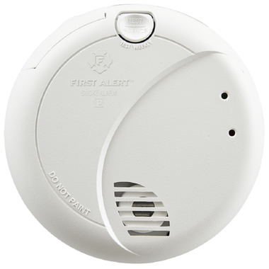 First Alert Hardwired Photoelectric Smoke Alarm with Battery Backup