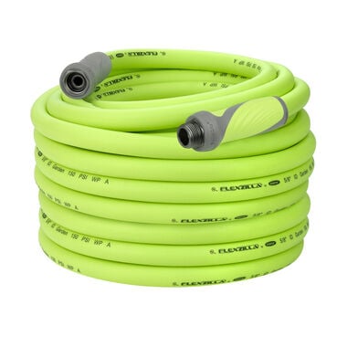Flexzilla SwivelGrip Garden Hose, 5/8 Inch x 100 Feet, 3/4 Inch - 11 1/2 GHT Fittings, ZillaGreen